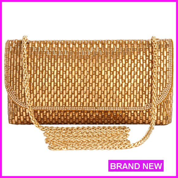 Sparkly Rhinestone Evening Clutch Shoulder Bag Formal Wedding Party